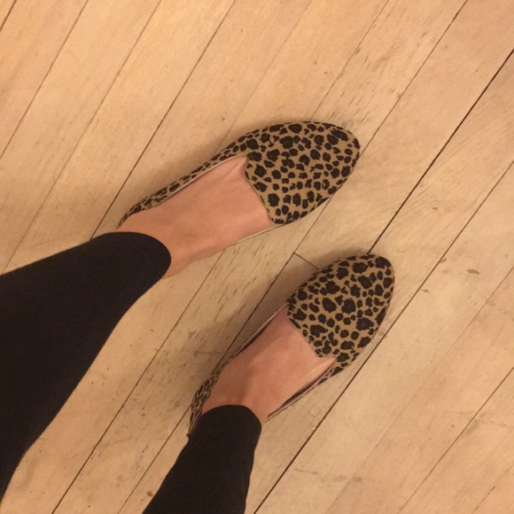 1 Left! Leopard Printed Loafer Ballet Flats - Picture 4 of 7